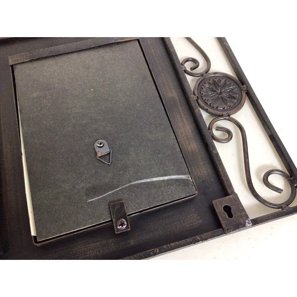 Pier 1 Imports Picture Frame 6 x 4 size Brown Metallic